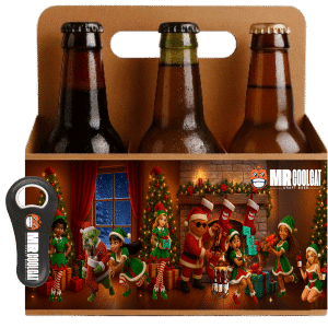SIX PACK DE NAVIDAD + ABREBOTELLA DE REGALO