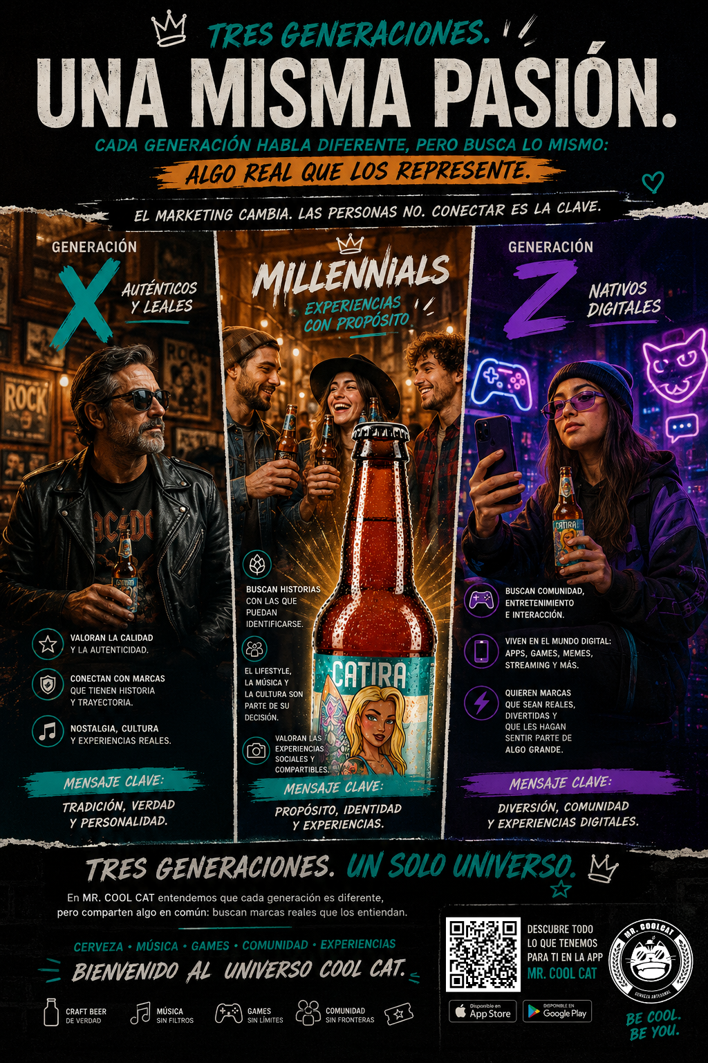 Marketing Gen Z Millennials Gen X 2026 — branding lifestyle Mr. Cool Cat Craft Beer