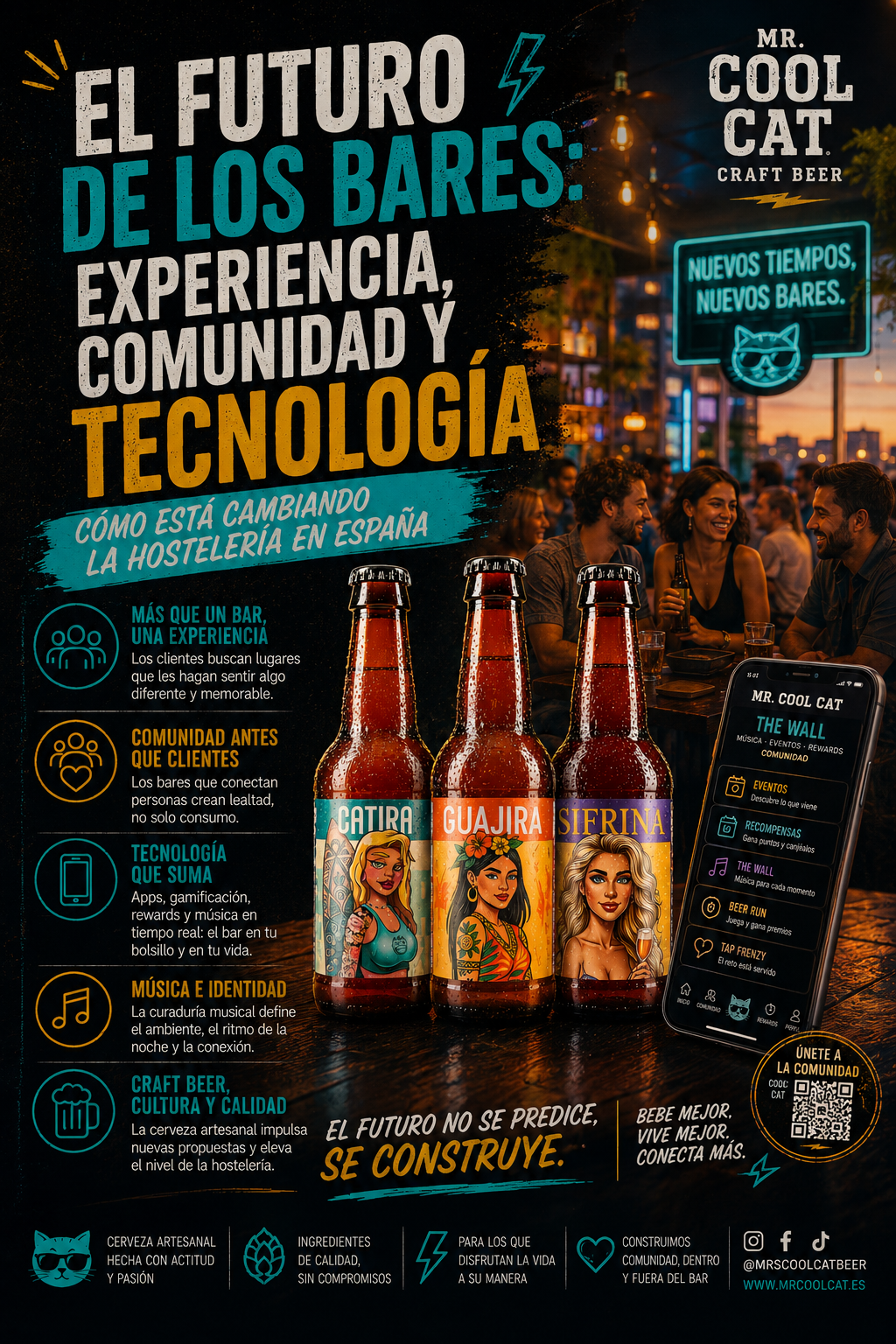 El futuro de los bares en España — experiencia comunidad tecnologia craft beer Mr. Cool Cat